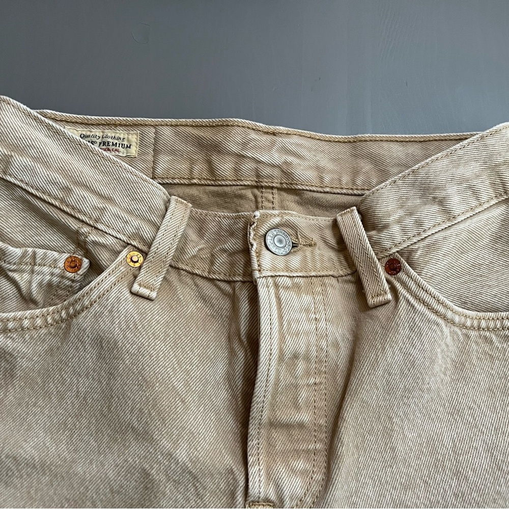 Capital E 501 LEVIS, Both Women’s/Men's Tan Jeans - Picture 4 of 13